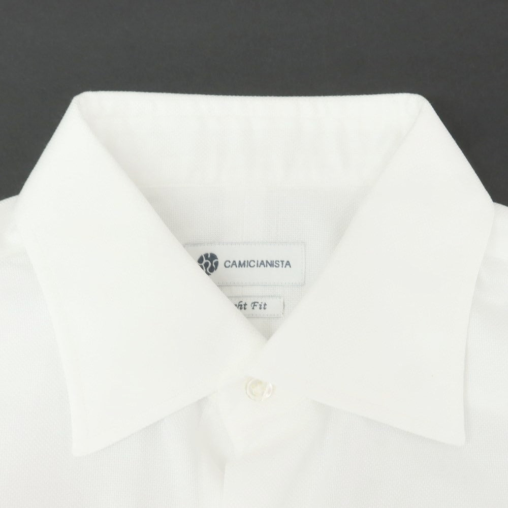 [Used] CAMICIANISTA Oxford Cotton Dress Shirt White [39] [Condition Rank B] ​​[Men&