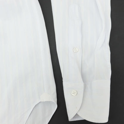 [Used] HITOYOSHI Shadow Stripe Dress Shirt Ice Blue x White [39/84] [Condition Rank B] ​​[Men&