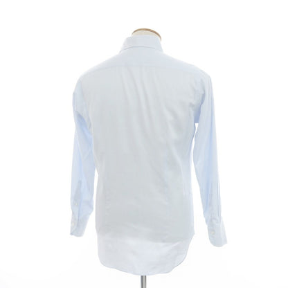 [Used] HITOYOSHI horizontal collar dress shirt, blue x white [39/84] [Condition rank B] ​​[Men&