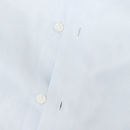 [Used] HITOYOSHI horizontal collar dress shirt, blue x white [39/84] [Condition rank B] ​​[Men&