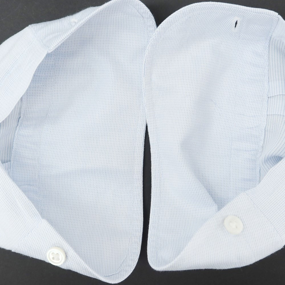 [Used] HITOYOSHI horizontal collar dress shirt, blue x white [39/84] [Condition rank B] ​​[Men&