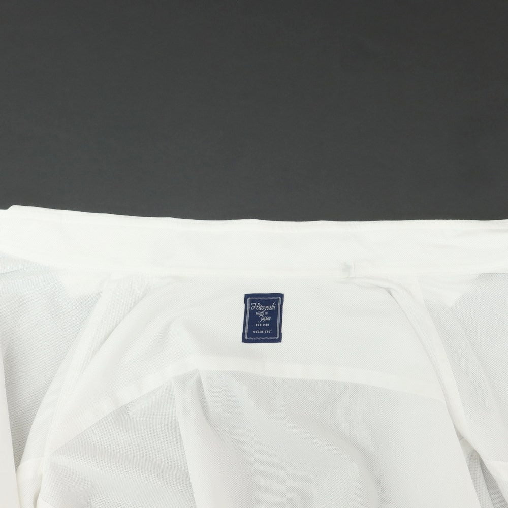 [Used] HITOYOSHI horizontal collar dress shirt, white [39/84] [Condition rank C] [Men&