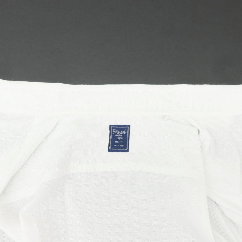 [Used] HITOYOSHI horizontal collar dress shirt, white [39/84] [Condition rank C] [Men&