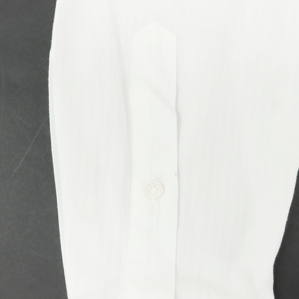 [Used] HITOYOSHI Shadow Stripe Dress Shirt White [39/84] [Condition Rank C] [Men&