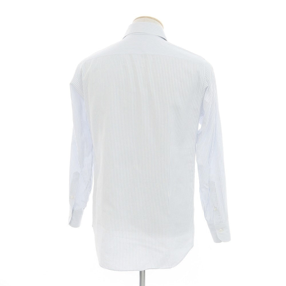 [Used] FAIRFAX Herringbone Dress Shirt White x Blue [38] [Condition Rank B] ​​[Men&