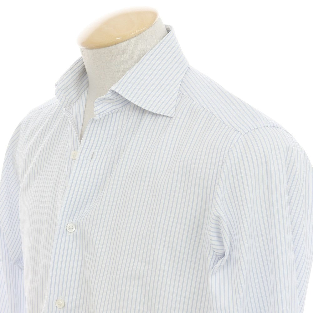 [Used] FAIRFAX Herringbone Dress Shirt White x Blue [38] [Condition Rank B] ​​[Men&