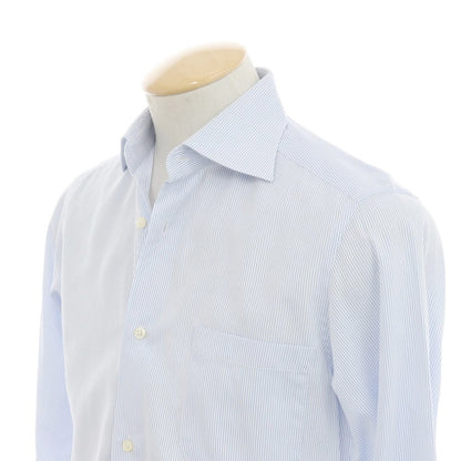 [Used] FAIRFAX Striped Dress Shirt White x Blue [38] [Condition Rank B] ​​[Men&