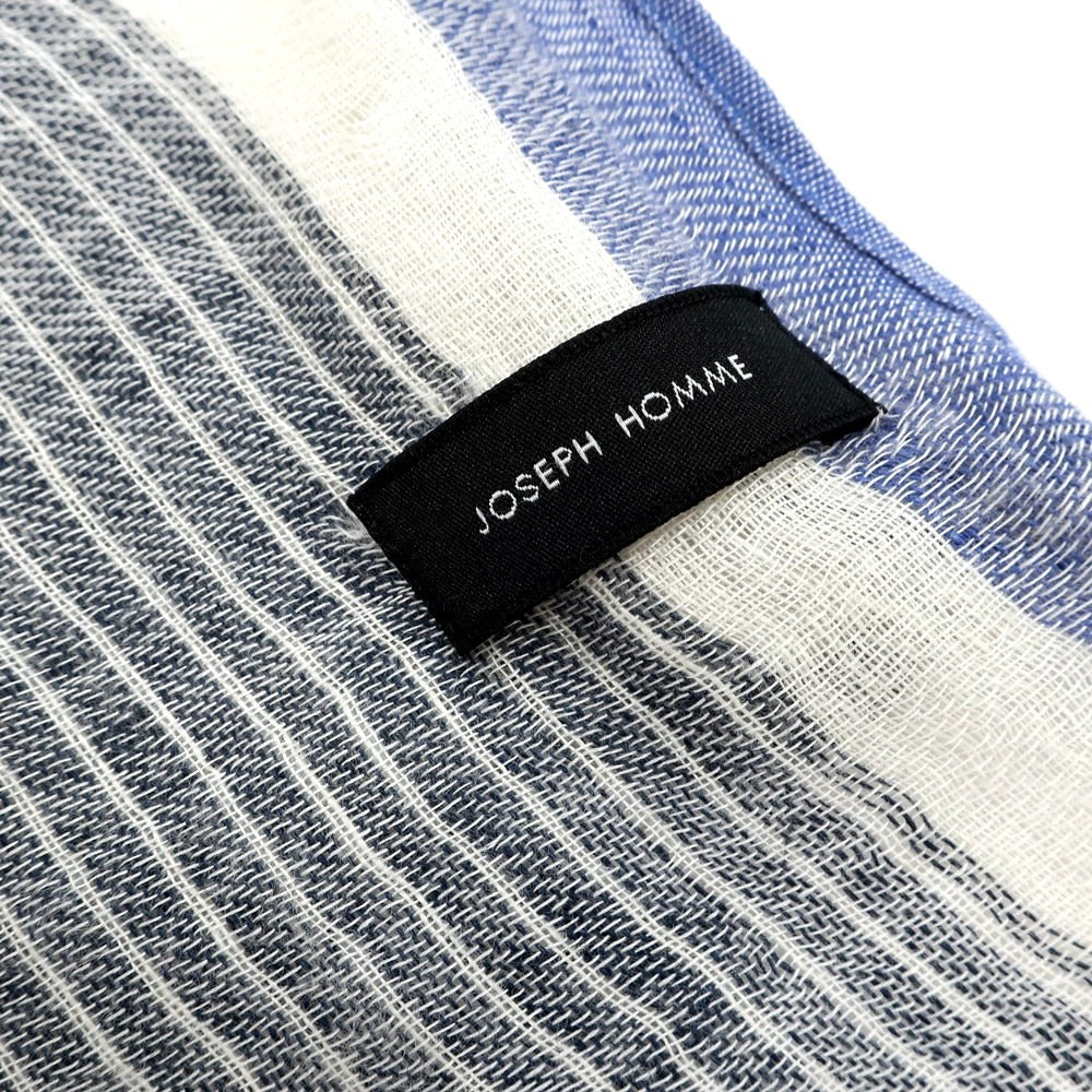 [Used] JOSEPH HOMME Striped Scarf Navy x White [Condition Rank B] [Men&