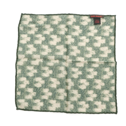 [Used] EREDI CHIARINI Cashmere Pocket Square Moss Green x Beige [Condition Rank A] [Men&