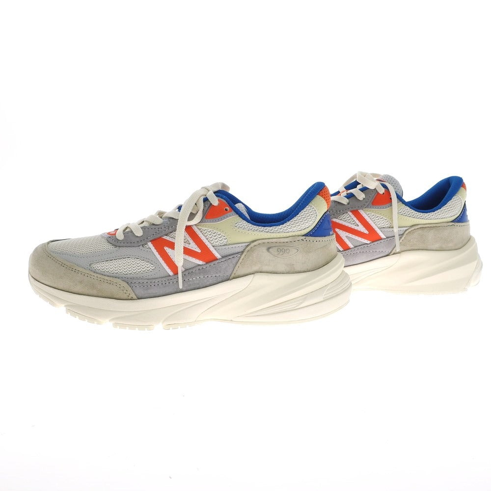 [Used] KITH x NEW BALANCE x Madison Square Garden 990V6 Sneakers Cream x Blue x Orange [26.5cm] [Condition Rank A] [Men&