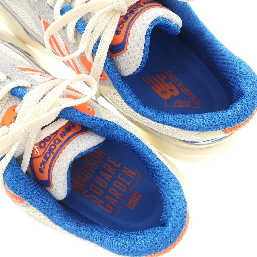 [Used] KITH x NEW BALANCE x Madison Square Garden 990V6 Sneakers Cream x Blue x Orange [26.5cm] [Condition Rank A] [Men&