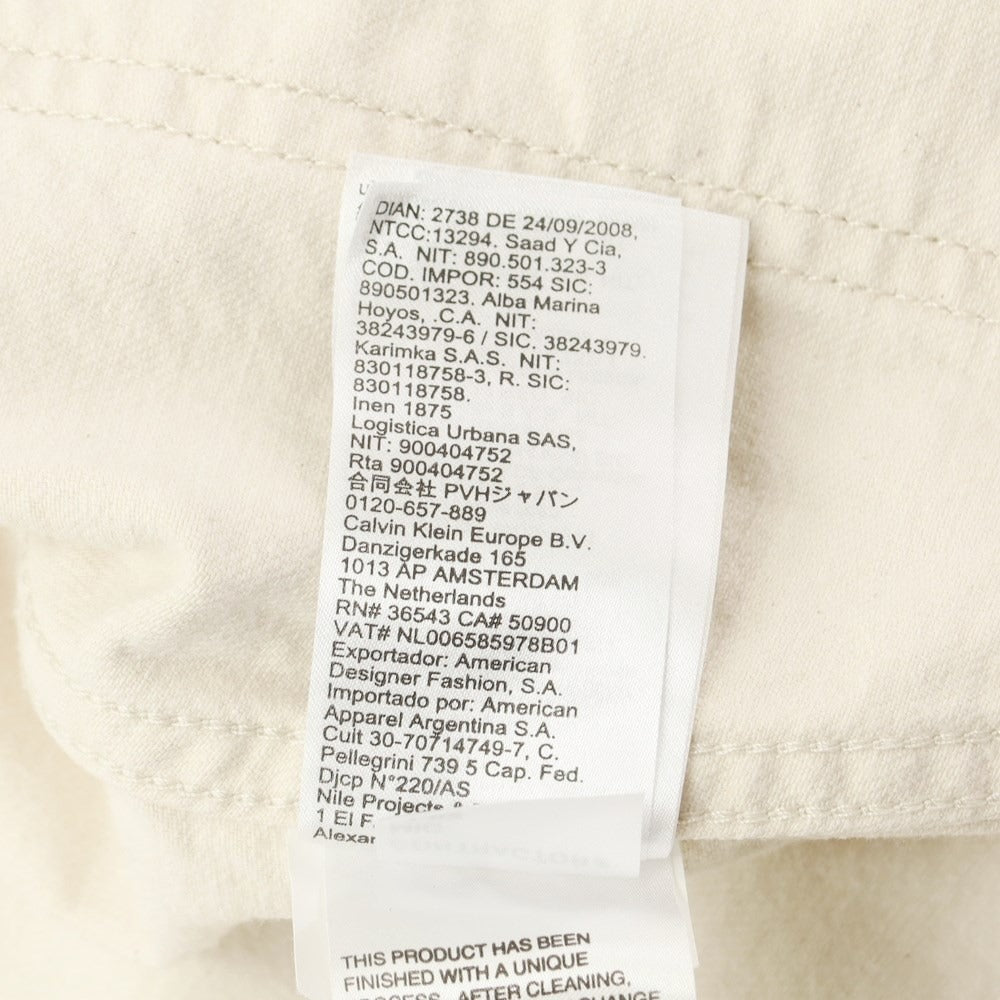 [Used] Calvin Klein x Heron Preston Cotton G-Jean Denim Jacket Ivory [M] [Condition Rank B] [Men&