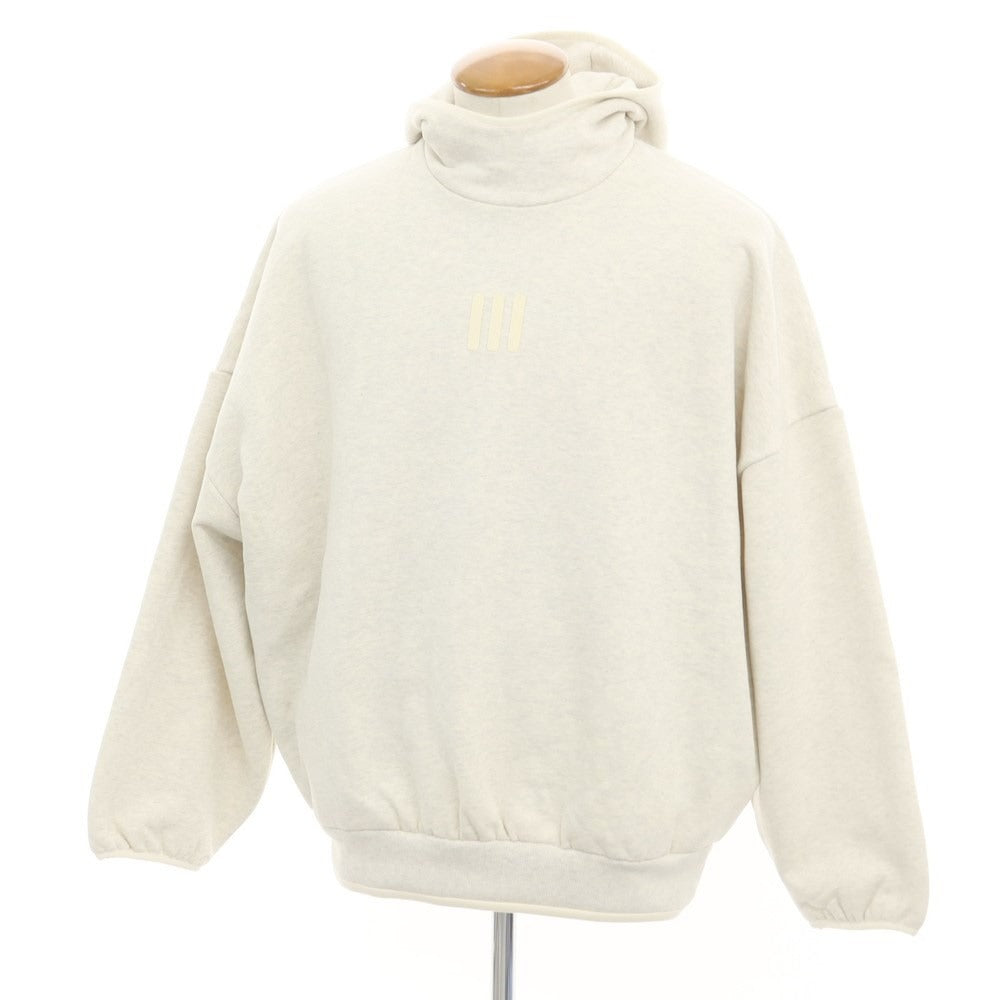 [Used] FEAR OF GOD x adidas 2024 Spring/Summer Wide Silhouette Fleece Sweatshirt Hoodie Oatmeal [M] [Condition Rank A] [Men&