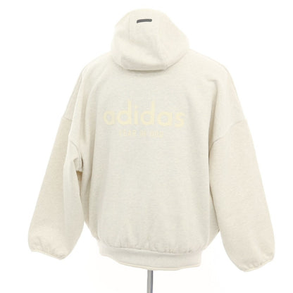 [Used] FEAR OF GOD x adidas 2024 Spring/Summer Wide Silhouette Fleece Sweatshirt Hoodie Oatmeal [M] [Condition Rank A] [Men&