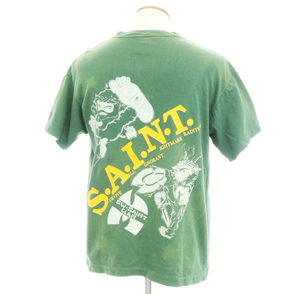 [Used] Saint Michael SAINT Mxxxxxx × Sean Wotherspoon 2024 Spring/Summer Cotton Short Sleeve T-Shirt Green [Size M] [GRN] [S/S] [Condition Rank B] [Men&