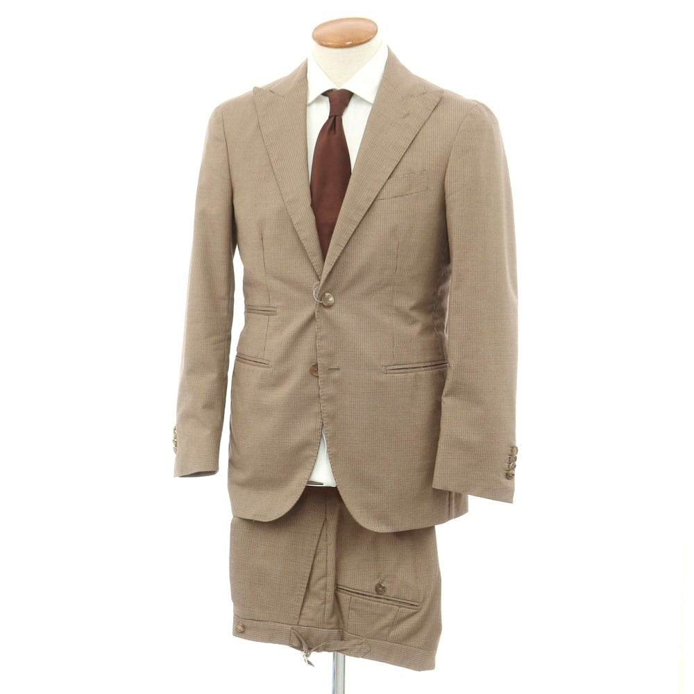 [Used] DE PETRILLO wool cotton 2B set up 2 button suit
 Brown [46] [Condition Rank B] ​​[Men&