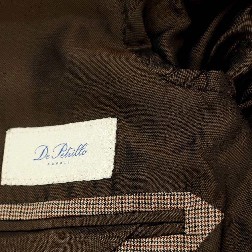 [Used] DE PETRILLO wool cotton 2B set up 2 button suit
 Brown [46] [Condition Rank B] ​​[Men&