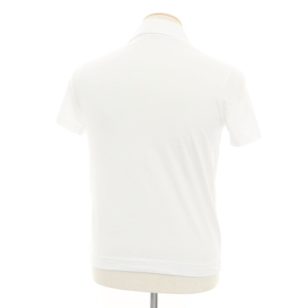 [Used] CRUCIANI High Gauge Stretch Cotton Short Sleeve Polo Shirt White [44] [Condition Rank B] [Men&