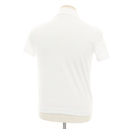 [Used] CRUCIANI High Gauge Stretch Cotton Short Sleeve Polo Shirt White [44] [Condition Rank B] [Men&