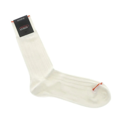 [New] ADRIAN Ribbed Socks White x Orange [39-42] [Condition Rank N] [Men&