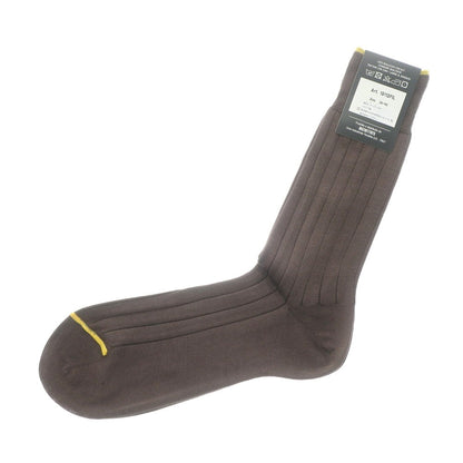 [New] ADRIAN Ribbed Socks Brown x Yellow [39-42] [Condition Rank N] [Men&