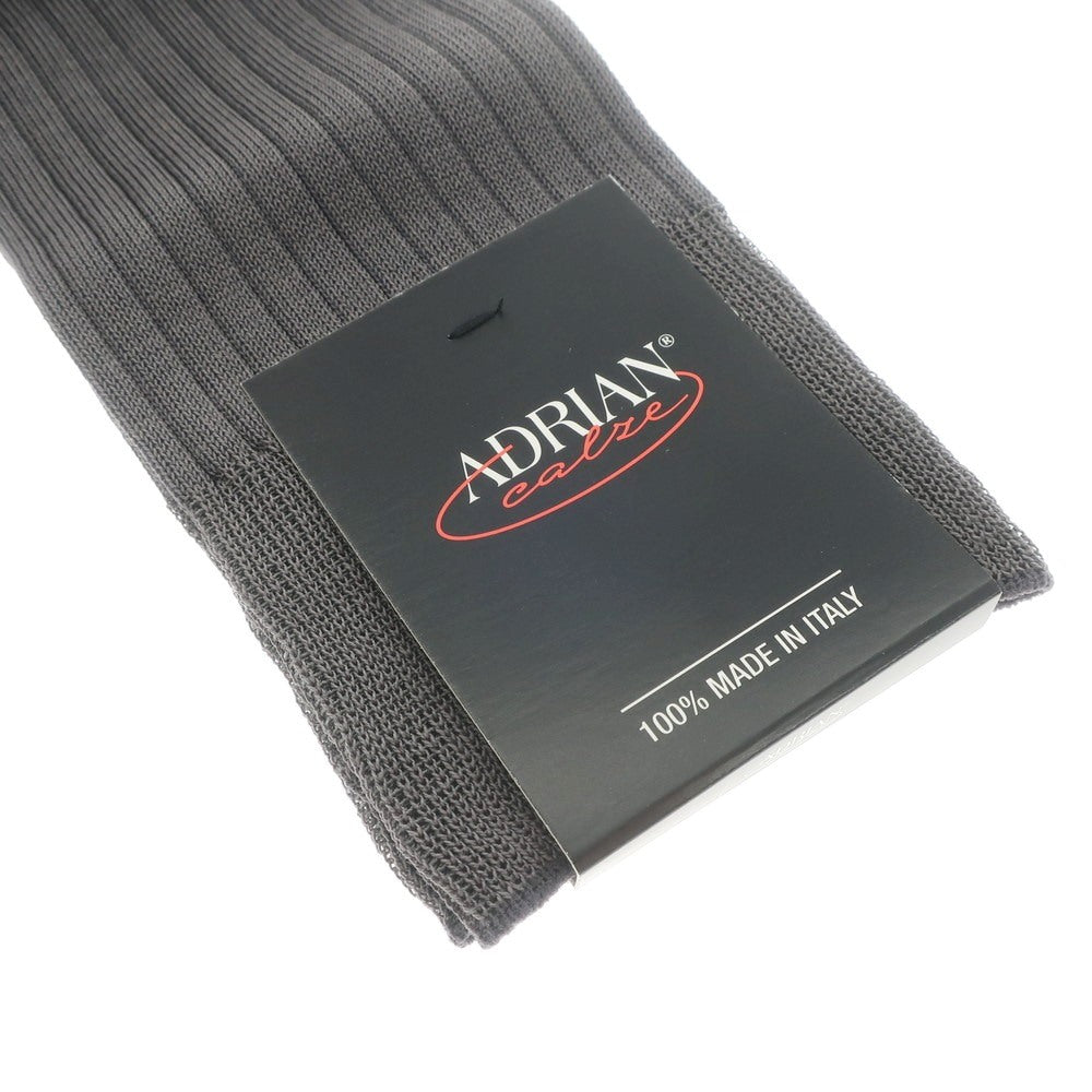 [New] ADRIAN Ribbed Socks Gray x Light Navy [39-42] [Condition Rank N] [Men&