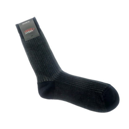 [New] ADRIAN Ribbed Socks Dark Navy x Light Green [39-42] [Condition Rank N] [Men&