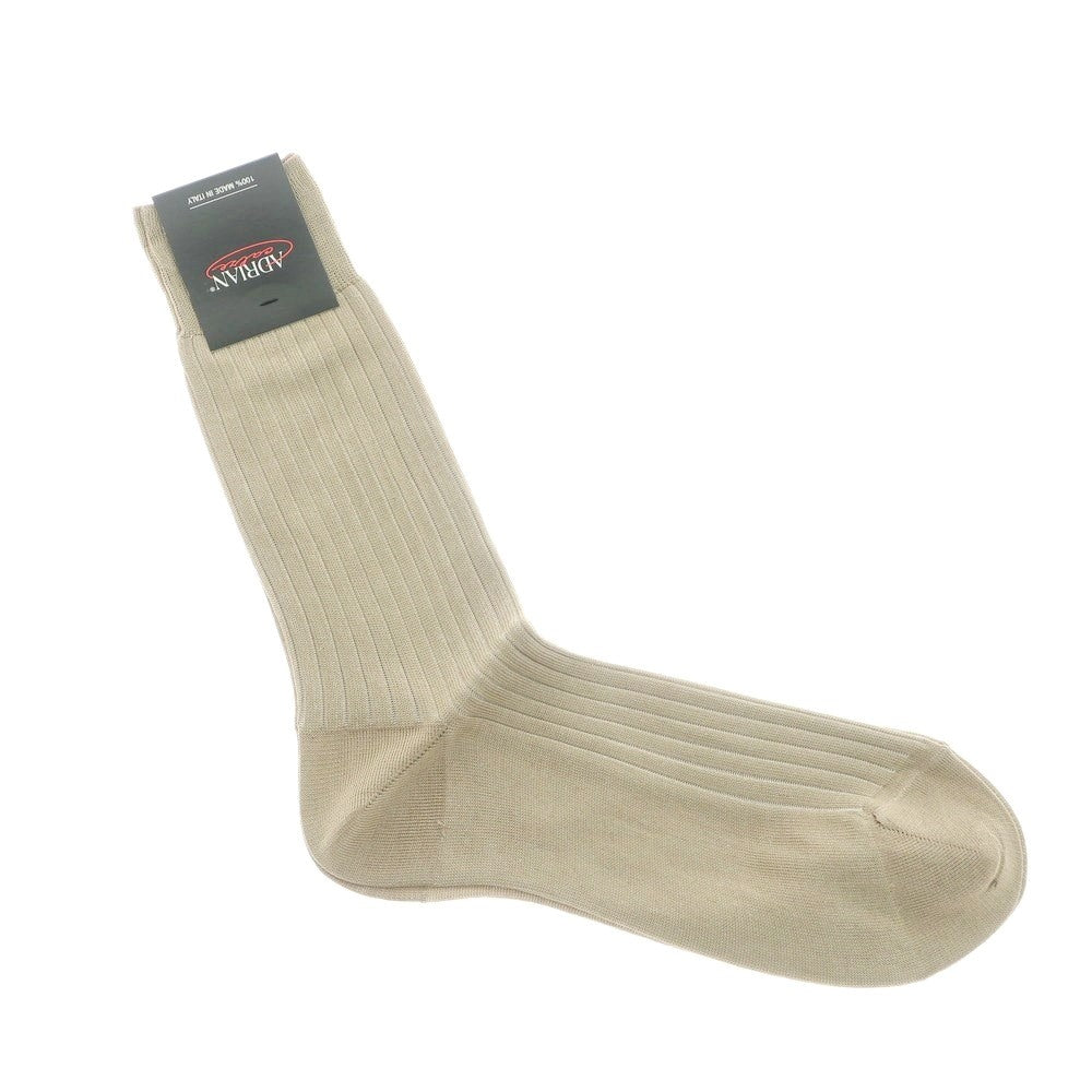 [New] ADRIAN Ribbed Socks Beige x Latte [39-42] [Condition Rank N] [Men&