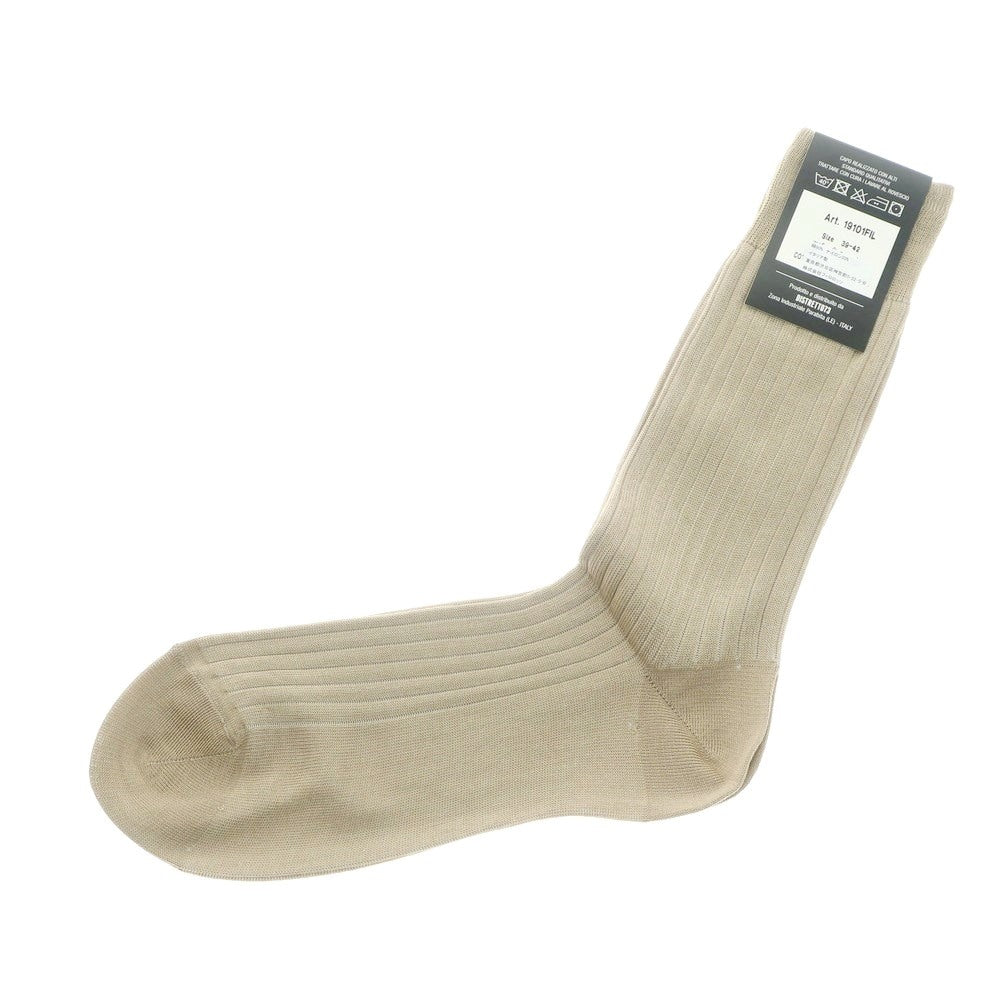 [New] ADRIAN Ribbed Socks Beige x Latte [39-42] [Condition Rank N] [Men&