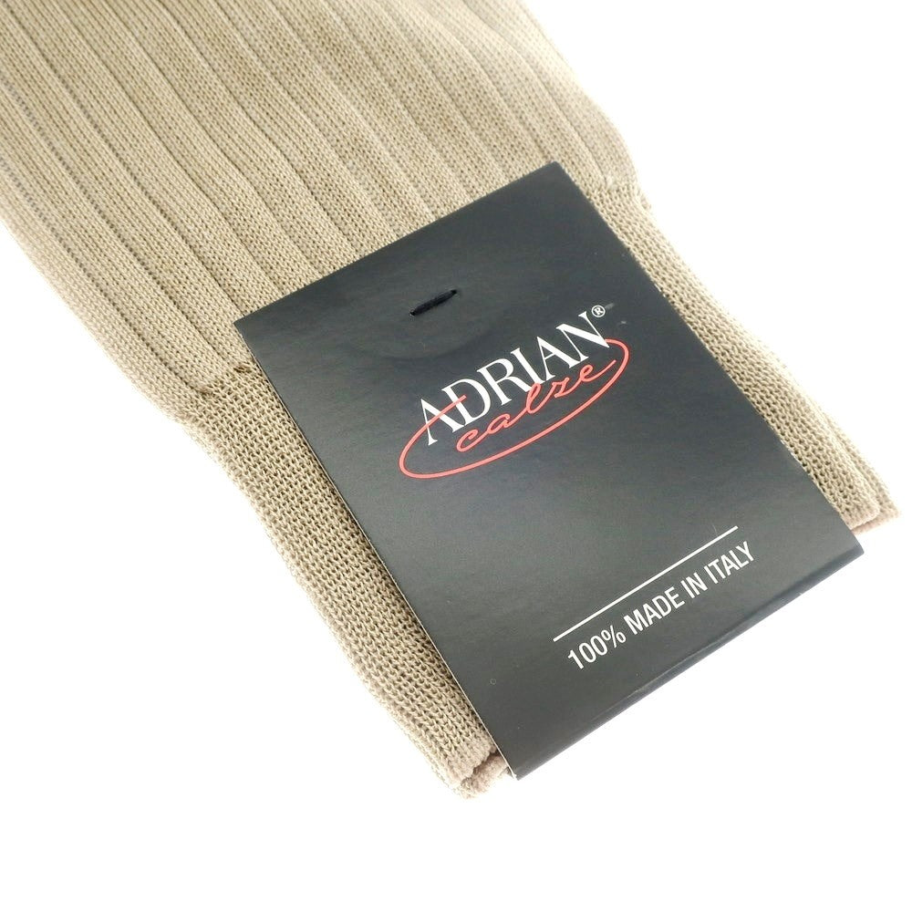 [New] ADRIAN Ribbed Socks Beige x Latte [39-42] [Condition Rank N] [Men&