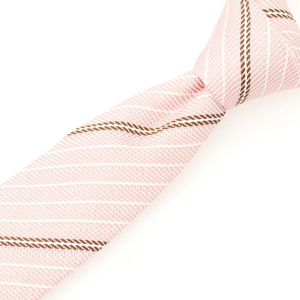 【中古】タイユアタイ TIE YOUR TIE シルク ストライプ柄ネクタイ ピンクxブラウン【 状態ランクA 】【 メンズ 】
[BPD]