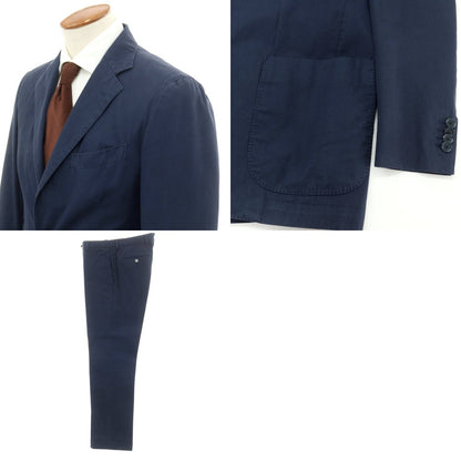 [Used] Franco Prinzivalli Cotton Set-up 3-Button Suit
 Navy [46] [Condition Rank C] [Men&