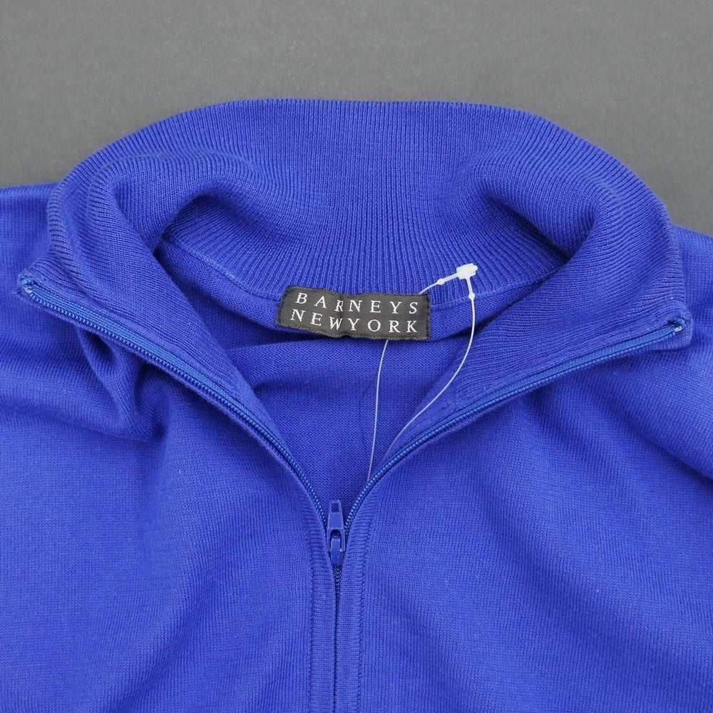 [Used] Barneys New York BARNEYS NEWYORK High gauge cotton zip-up cardigan Purple blue [46] [Condition rank C] [Men&