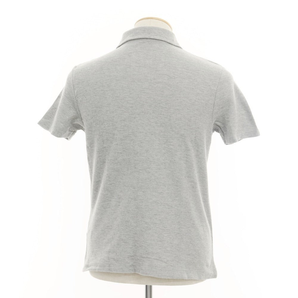 [Used] Three Dots Pique Cotton Short Sleeve Polo Shirt Grey [S] [Condition Rank C] [Men&