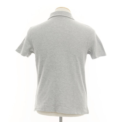 [Used] Three Dots Pique Cotton Short Sleeve Polo Shirt Grey [S] [Condition Rank C] [Men&