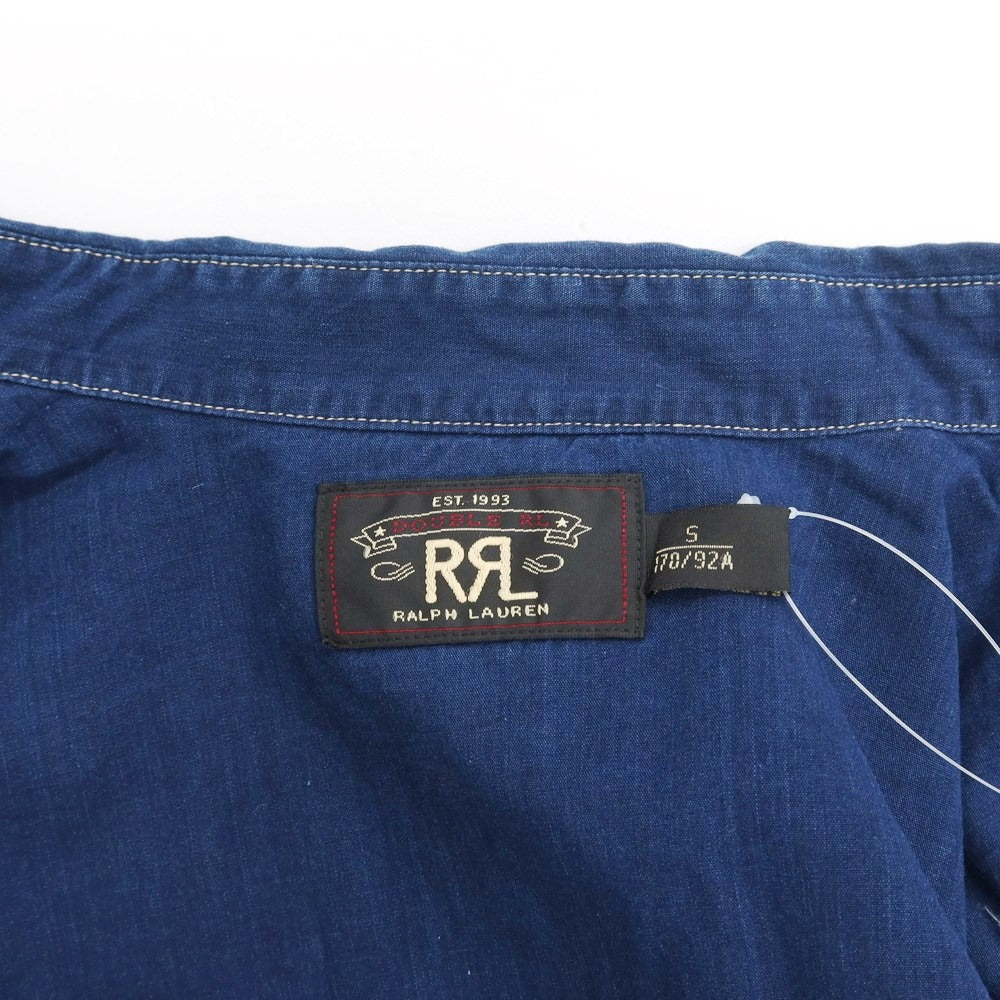 【中古】ダブルアールエル RRL DOUBLE RL コットン ウエスタンシャツ ネイビー【 S 】【 状態ランクB 】【 メンズ 】