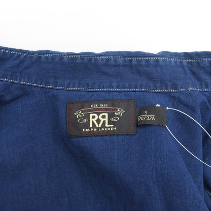 【中古】ダブルアールエル RRL DOUBLE RL コットン ウエスタンシャツ ネイビー【 S 】【 状態ランクB 】【 メンズ 】