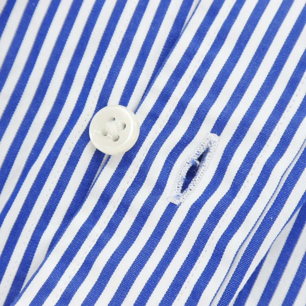 [Used] Ralph Lauren Striped Button-down Shirt White x Dark Blue [S] [Condition Rank B] ​​[Men&