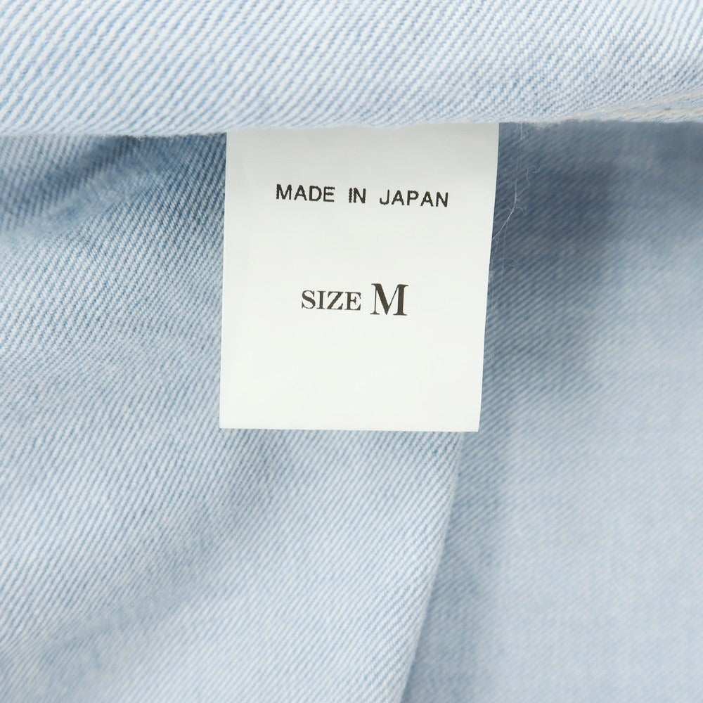 [Used] Cento Per Cento Chambray Cotton Casual Shirt Light Blue [M] [Condition Rank C] [Men&