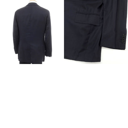 [Used] Luigi Borrelli Silk wool set-up 3 button suit
 Navy [44] [Condition Rank C] [Men&