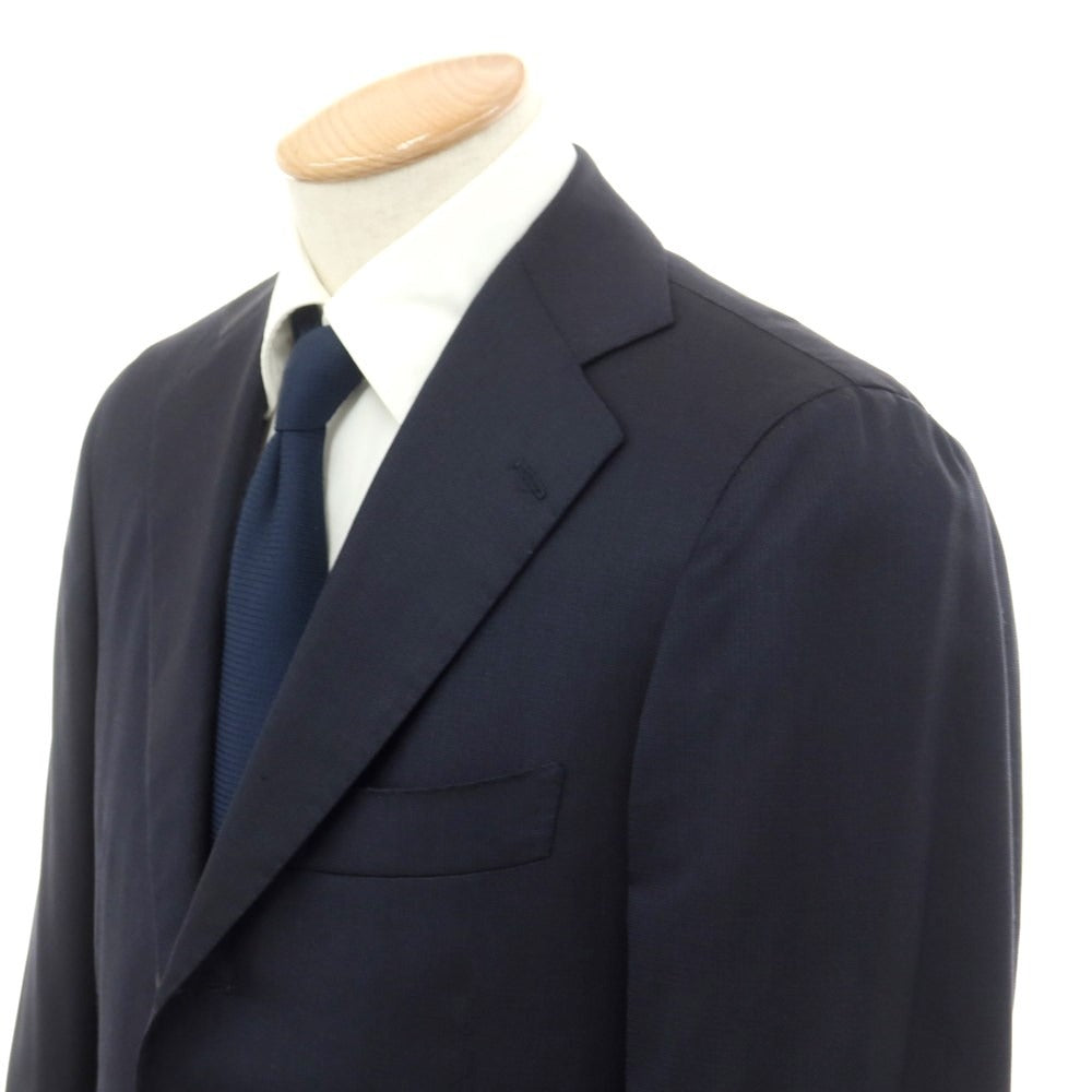 [Used] Luigi Borrelli Silk wool set-up 3 button suit
 Navy [44] [Condition Rank C] [Men&