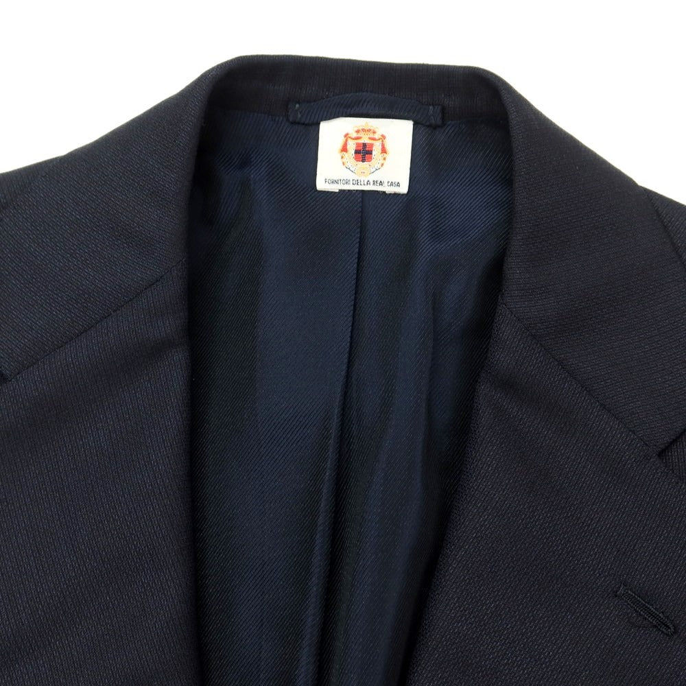 [Used] Luigi Borrelli Silk wool set-up 3 button suit
 Navy [44] [Condition Rank C] [Men&