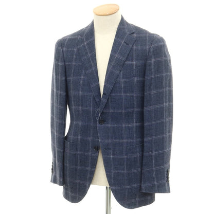 [Used] Custom Tailor BEAMS Silk Linen Tailored Jacket Light Navy x Pink [No description] [Condition Rank C] [Men&