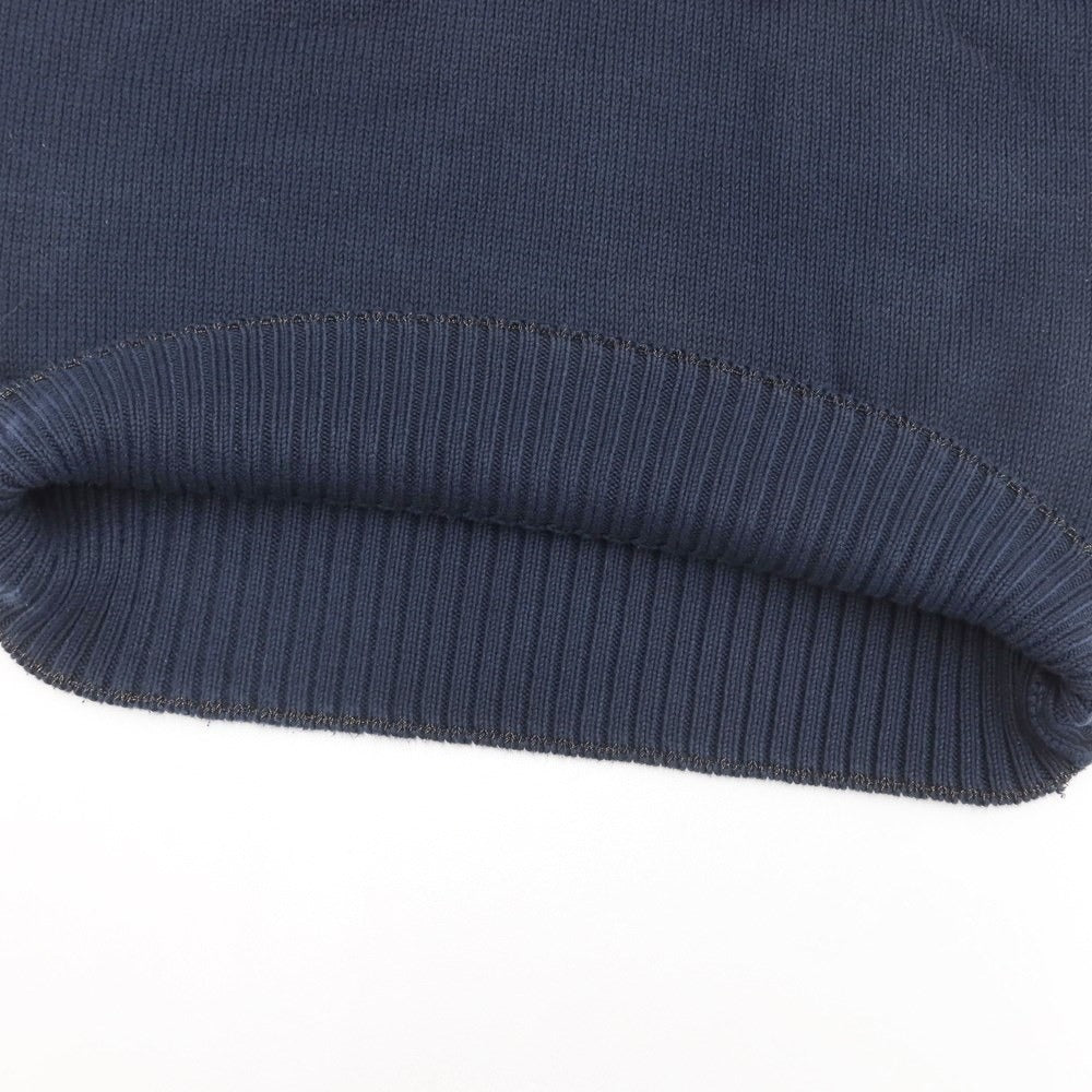 [Used] CRUCIANI mid-gauge cotton V-neck knit, navy [46] [Condition: D] [Men&