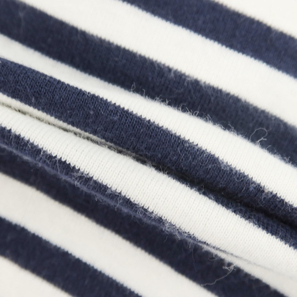 [Used] Letroyes Boat Neck Striped Long Sleeve T-Shirt Navy x White [M] [Condition Rank C] [Men&