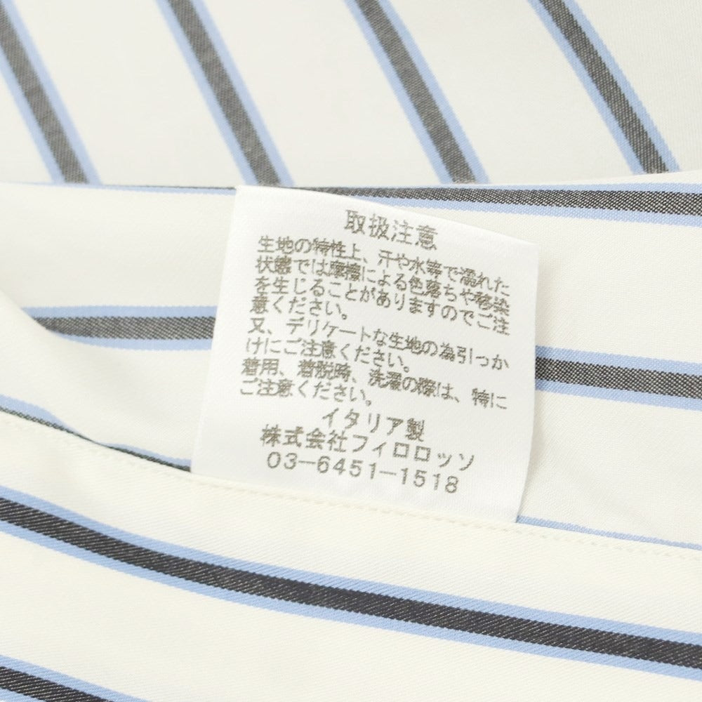 [Used] Maria Santangelo Cotton Lyocell Dress Shirt Off-white x Blue x Black [Size 39] [WHT] [S/S/A/W] [Condition Rank B] ​​[Men&