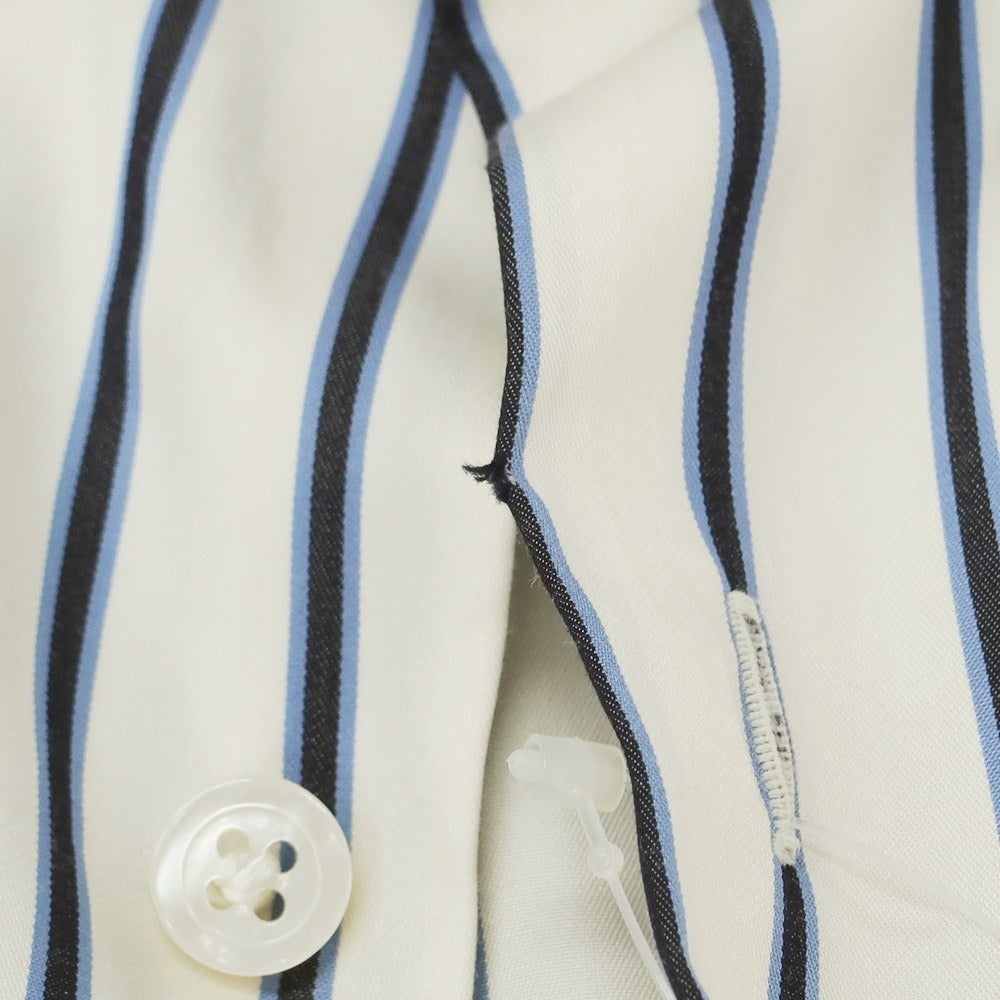 [Used] Maria Santangelo Cotton Lyocell Dress Shirt Off-white x Blue x Black [Size 39] [WHT] [S/S/A/W] [Condition Rank B] ​​[Men&