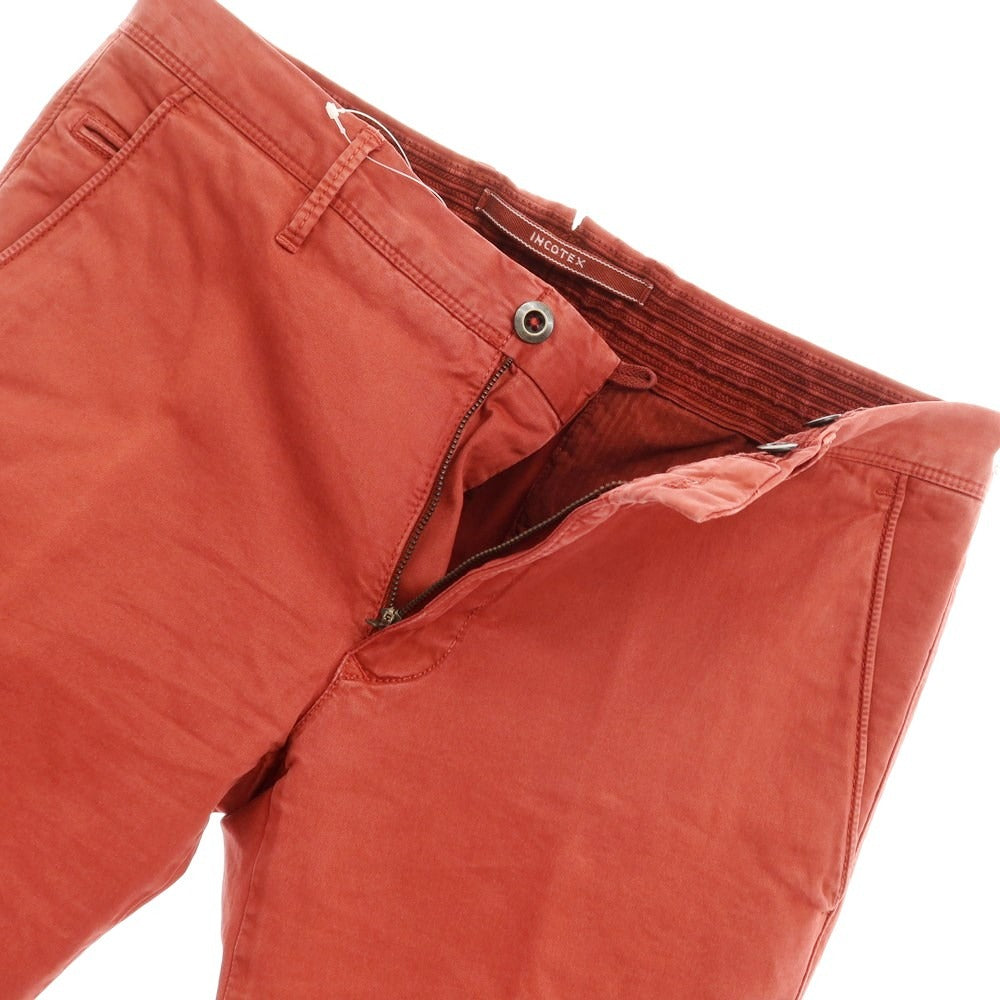 [Used] INCOTEX stretch cotton slacks pants orange red [31] [Condition rank B] ​​[Men&