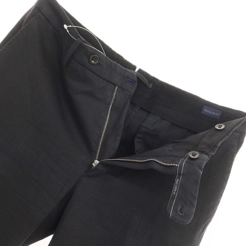 [Used] INCOTEX Cotton Cellulose Slacks Pants Black [46] [Condition Rank C] [Men&