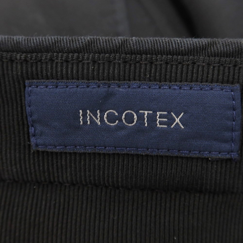 [Used] INCOTEX Cotton Cellulose Slacks Pants Black [46] [Condition Rank C] [Men&